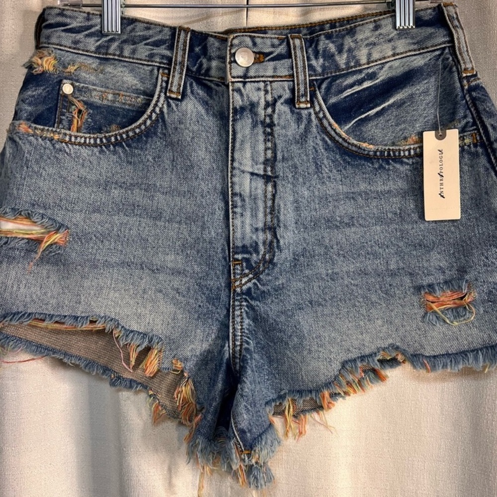 Anthropologie Pilcro Denim Cutoff Jean Shorts, Sz 27